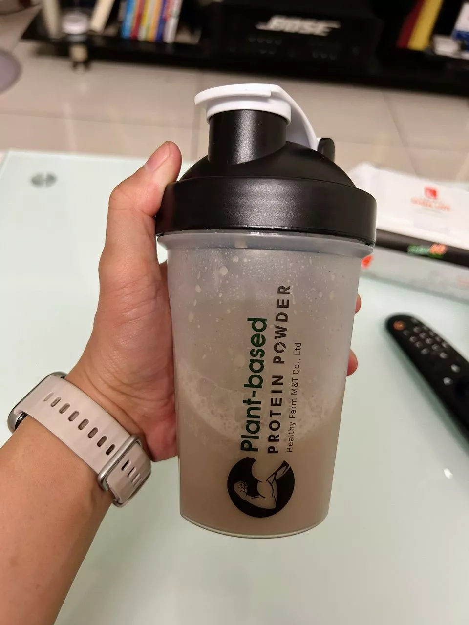 bột protein thực vật healthy bean sau khi pha